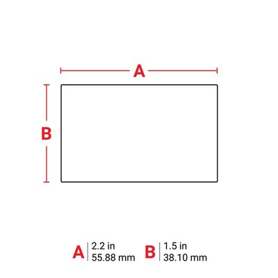 THT-157-490-3 Thermal Transfer Printable Labels, White, 3000 pc Brady