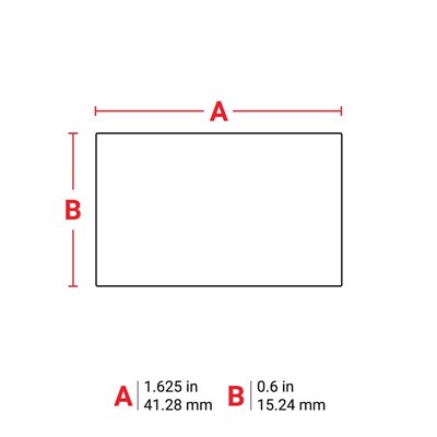 THT-155-490-3 Thermal Transfer Printable Labels, White, 3000 pc Brady