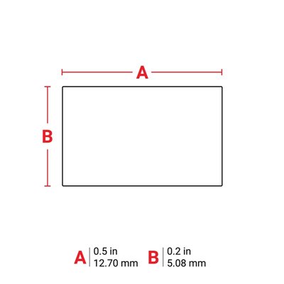 THT-36-422-10 Thermal Transfer Printable Labels, White, 10000 pc Brady