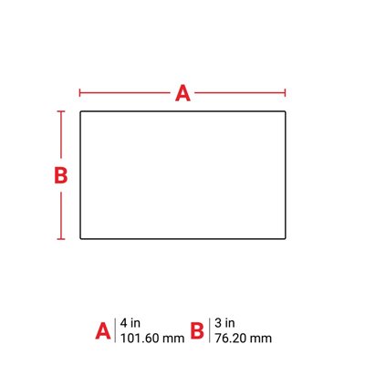 THT-76-422-1 Thermal Transfer Printable Labels, White, 1000 pc Brady