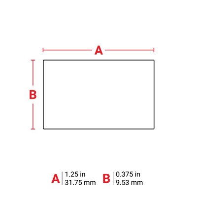 THT-154-490-3 Thermal Transfer Printable Labels, White, 3000 pc Brady