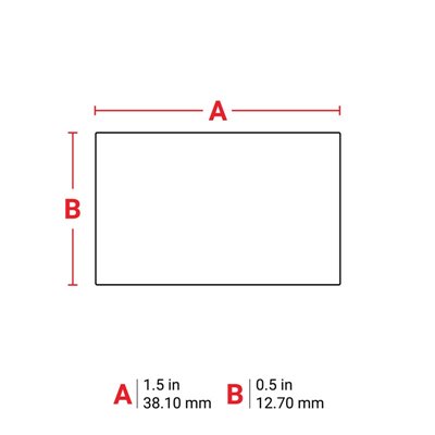 THT-37-486-10 Thermal Transfer Printable Labels, Light Grey, 10000 pc Brady