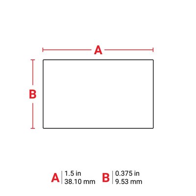 THT-102-422-10 Thermal Transfer Printable Labels, White, 10000 pc Brady