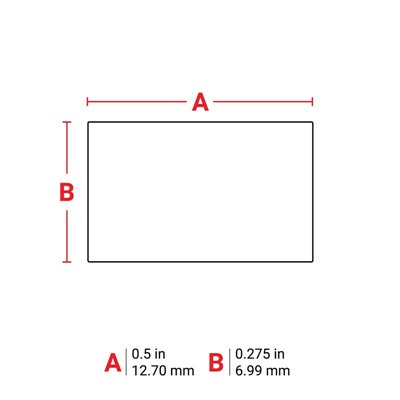 THT-96-473-10 Thermal Transfer Printable Labels, White, 10000 pc Brady