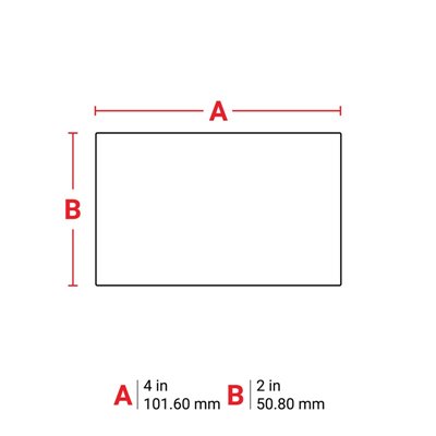 THT-55-435-1 Thermal Transfer Printable Labels, Silver, 1000 pc Brady