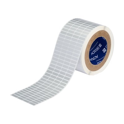 THT-1-435-10 Thermal Transfer Printable Labels, Silver, 10000 pc Brady