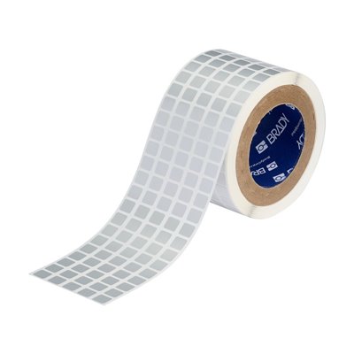 THT-12-435-10 Thermal Transfer Printable Labels, Silver, 10000 pc Brady