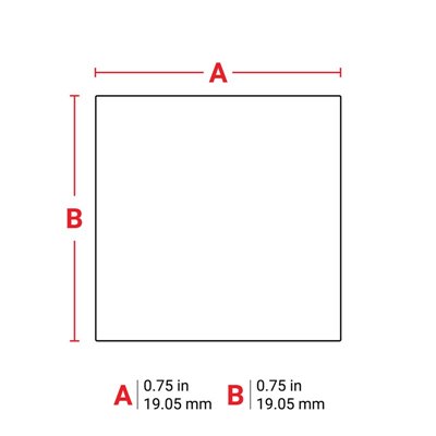 THT-50-423-10 Thermal Transfer Printable Labels, White, 10000 pc Brady