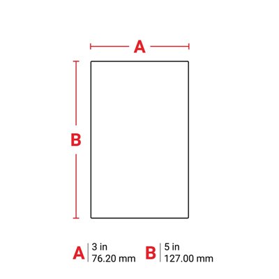 THT-20-424-1 Thermal Transfer Printable Labels, White, 1000 pc Brady