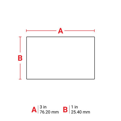 THT-18-408-3 Thermal Transfer Printable Labels, White, 3000 pc Brady