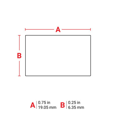 THT-46-423-10 Thermal Transfer Printable Labels, White, 10000 pc Brady