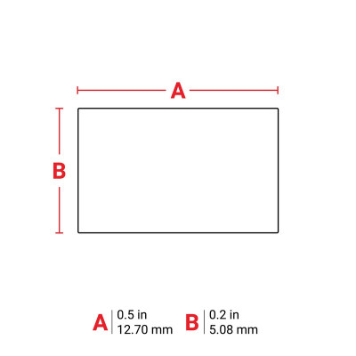 THT-97-473-10 Thermal Transfer Printable Labels, White, 10000 pc Brady