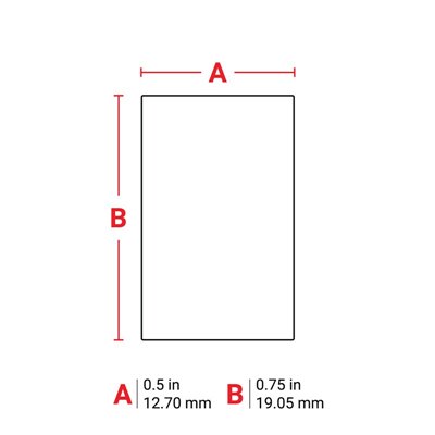 THT-68-499-10 Thermal Transfer Printable Labels, White, 10000 pc Brady