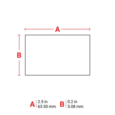 THT-142-423-2.5 Thermal Transfer Printable Labels, White, 2500 pc Brady