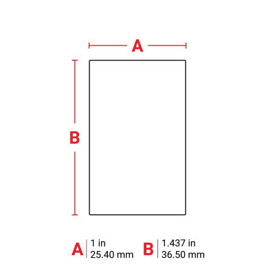 THT-89-498-5 Thermal Transfer Printable Labels, White, 5000 pc Brady