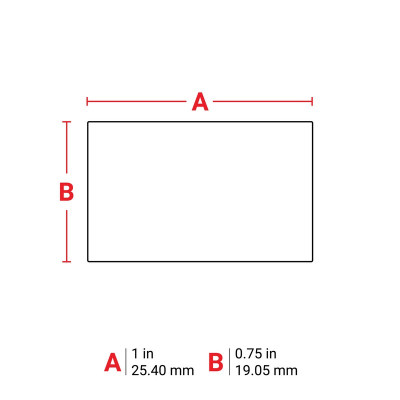 THT-88-498-5 Thermal Transfer Printable Labels, White, 5000 pc Brady