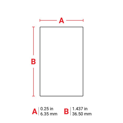 THT-90-498-5 Thermal Transfer Printable Labels, White, 5000 pc Brady