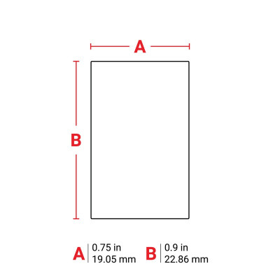 THT-140-488-3 Thermal Transfer Printable Labels, White, 3000 pc Brady