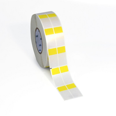 THT-75-427-3-YL Thermal Transfer Printable Labels, Yellow, Transparent, 3000 pc Brady