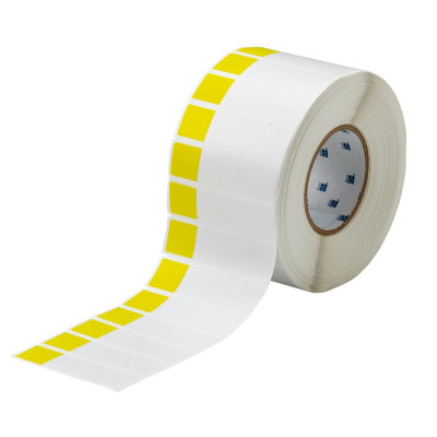 THT-65-427-3-YL Thermal Transfer Printable Labels, Yellow, Transparent, 3000 pc Brady