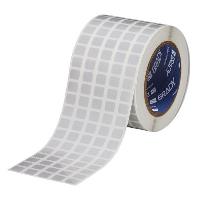 THT-12-413-10 Thermal Transfer Printable Labels, Light Grey, 10000 pc Brady