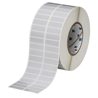 THT-37-413-10 Thermal Transfer Printable Labels, Light Grey, 10000 pc Brady