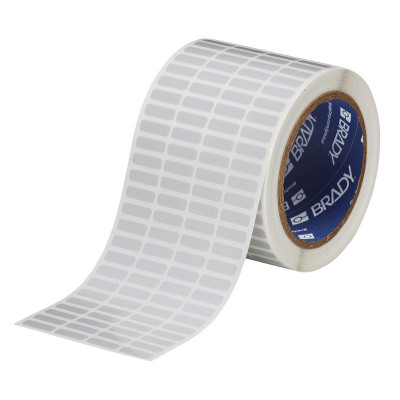 THT-1-413-10 Thermal Transfer Printable Labels, Light Grey, 10000 pc Brady