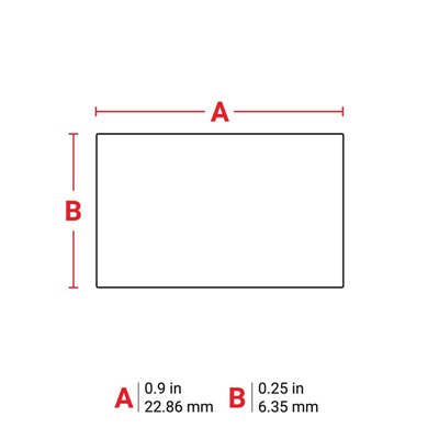 THT-2-724-10 Thermal Transfer Printable Labels, Amber, 10000 pc Brady