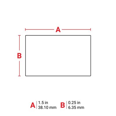 THT-45-724-10 Thermal Transfer Printable Labels, Amber, 10000 pc Brady