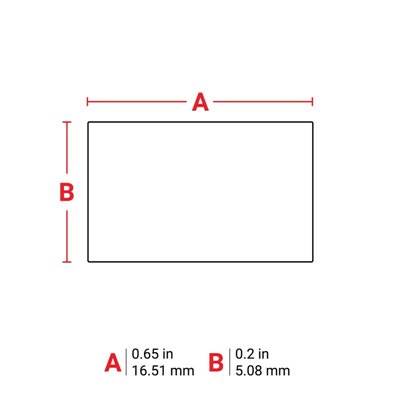 THT-14-724-10 Thermal Transfer Printable Labels, Amber, 10000 pc Brady