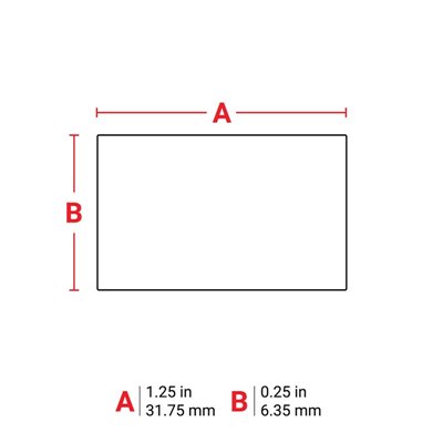 THT-43-718-10 ESD Thermal Transfer Printable Labels, White, 10000 pc Brady