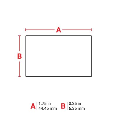 THT-72-727-10 Thermal Transfer Printable Labels, White, 10000 pc Brady