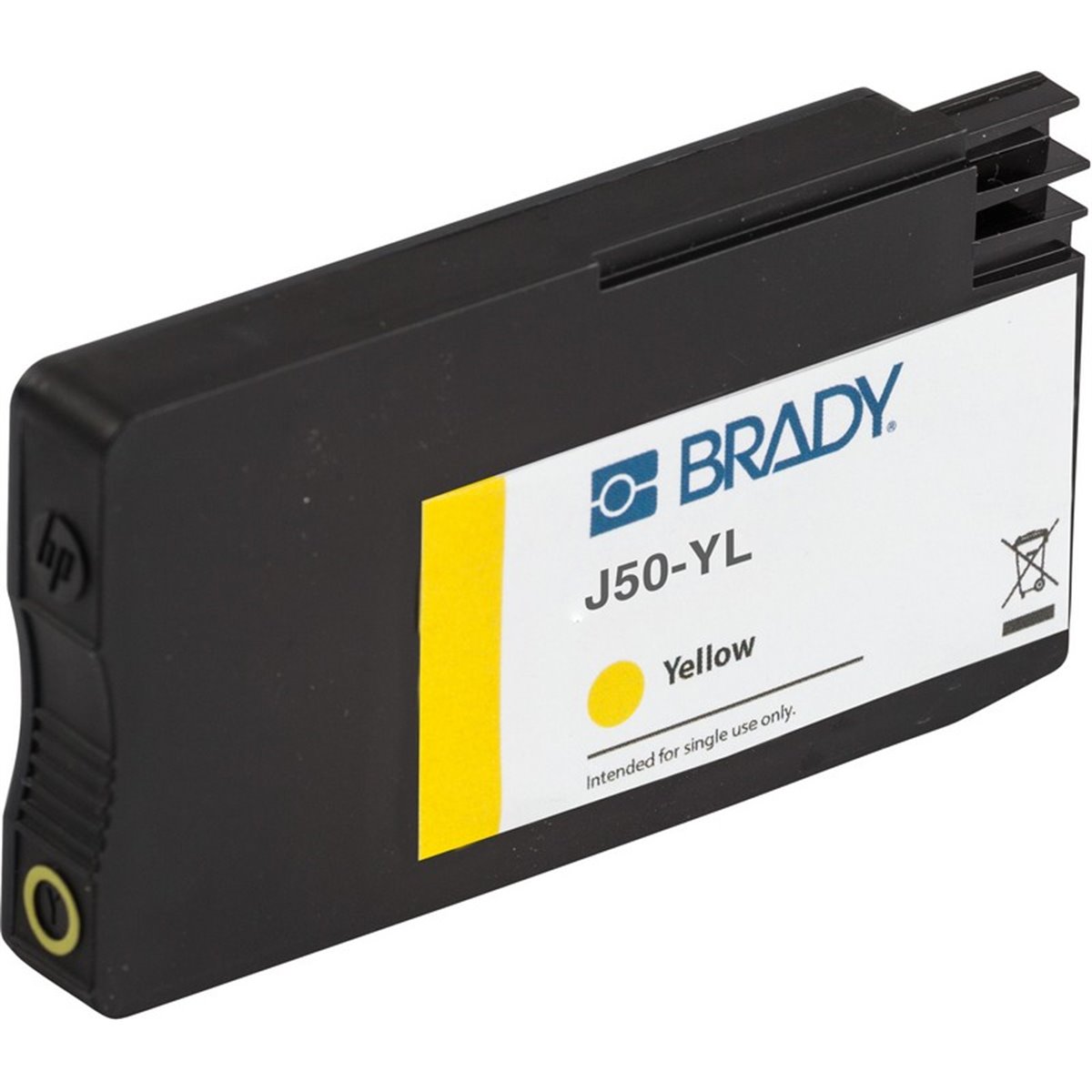 J50-YL Yellow pigment based ink cartridge Brady