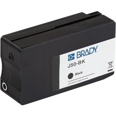 J50-BK Black pigment based ink cartridge Brady