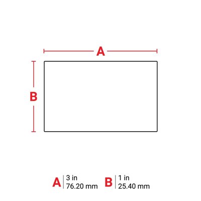 THT-18-8117-3 Thermal Transfer Printable Labels, Black, 3000 pc Brady