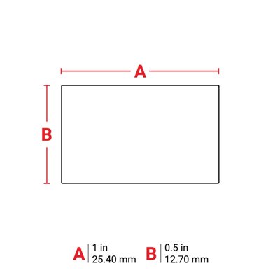 THT-5-8117-10 Thermal Transfer Printable Labels, Black, 10000 pc Brady