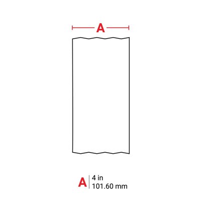 THT-4000-403-WT Dissolvable Paper Tape for Thermal Transfer Printers, White, 1 pc Brady