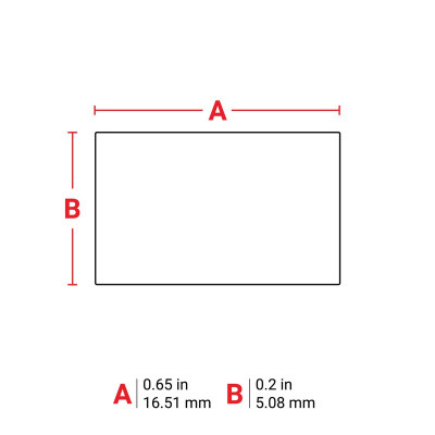 THT-14-618-10 Eco-Friendly Matt White Polyester Labels, White, 10000 pc Brady