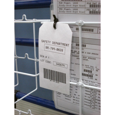 THT-33-412-1-EU Thermal Transfer Printable Tags, White, 500 pc Brady