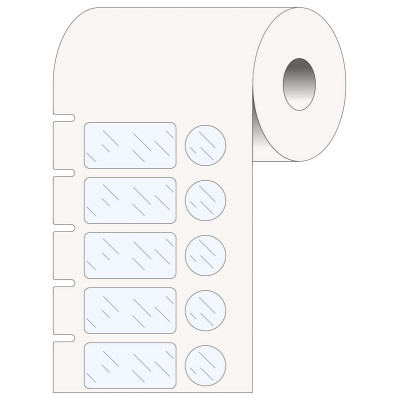 THT-306-7600-3 Thermal Transfer Printable Labels, Transparent, 3000 pc Brady