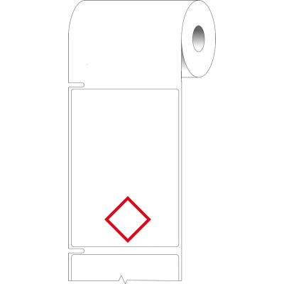 THTCLP-M-L1-7594-1 Labels for CLP-GHS hazardous substances, Red on White, 1000 pc Brady