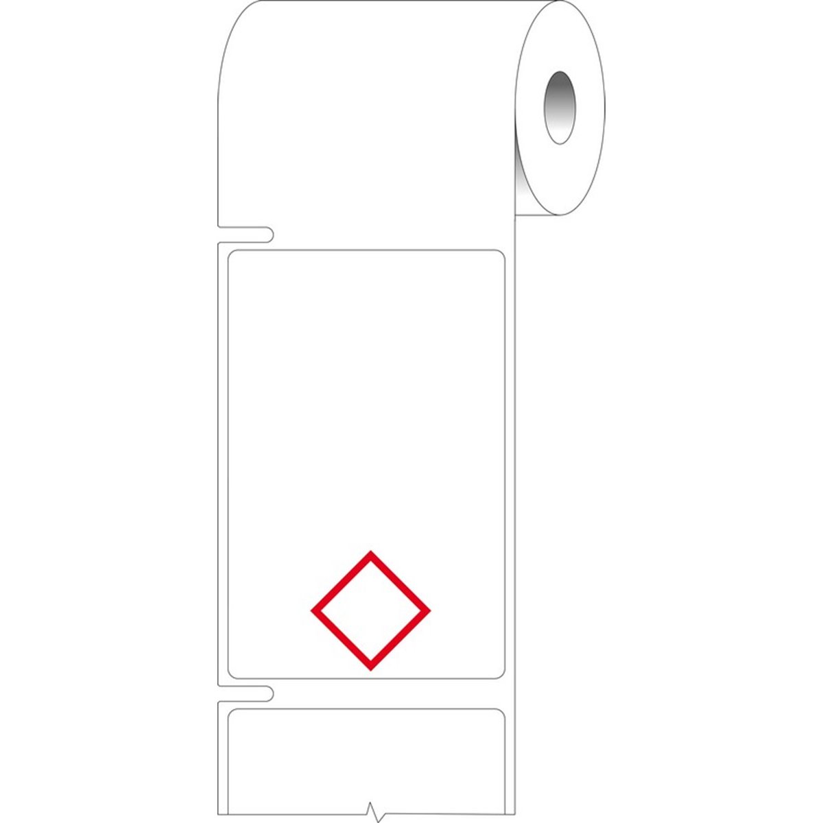 THTCLP-S-L1-7594-2 Labels for CLP-GHS hazardous substances, Red on White, 2000 pc Brady