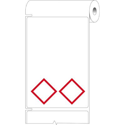 THTCLP-L-L2-7610-0.5 Labels for CLP-GHS hazardous substances, Red on White, 500 pc Brady