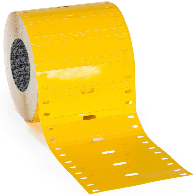 THT-7525-7598-YL Polyester Cable Tag, Yellow, 500 pc Brady