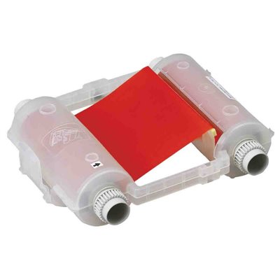 Globalmark CART RBN MGL EURO RED CONT 4.11 105 mm Red Ribbon, Red, 1 pc Brady