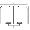 CL-60X60-PVC-BK opak. 20 szt.