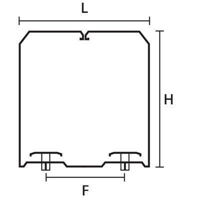 CL-60X60-PVC-BK opak. 20 szt.