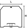 CL-60X60-PVC-BK opak. 20 szt.