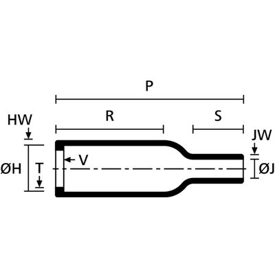 KSZTAŁTKA TERMOKURCZLIWA 102-4-B7-WM250