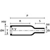 KSZTAŁTKA TERMOKURCZLIWA 102-4-B7-WM250